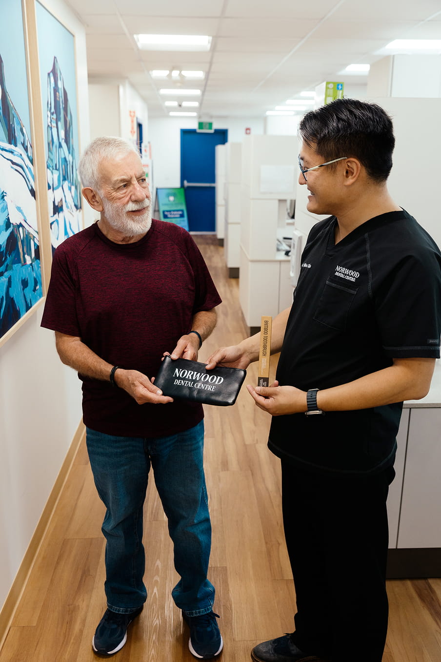 A step in the adult dentistry visit process at Norwood Dental Centre