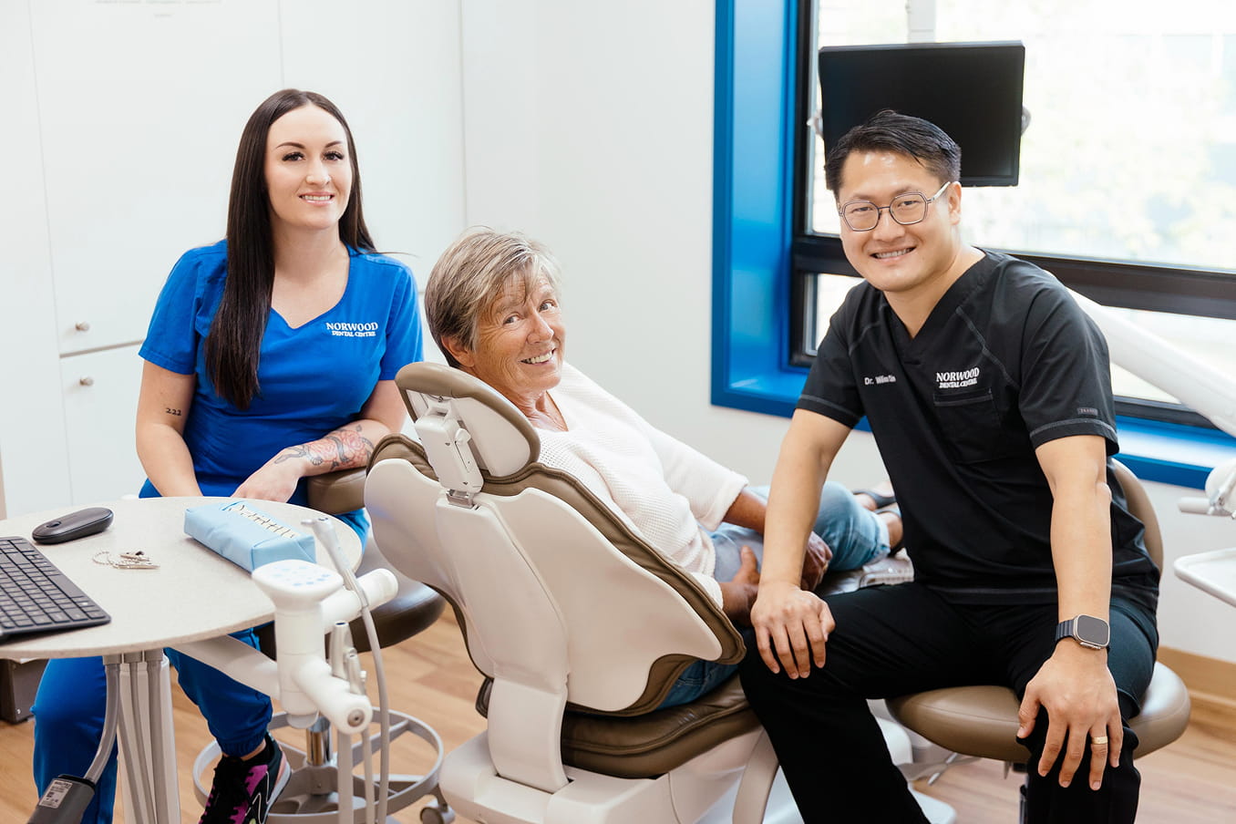 Norwood Dental Centre's dental implant procedure in progress