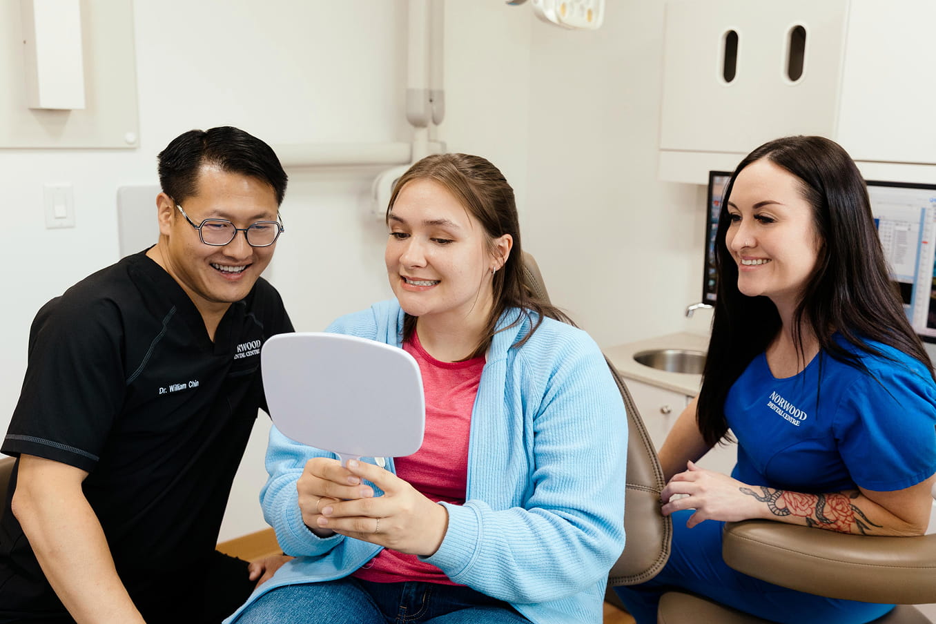 Tooth coloured filling procedure at Norwood Dental Centre