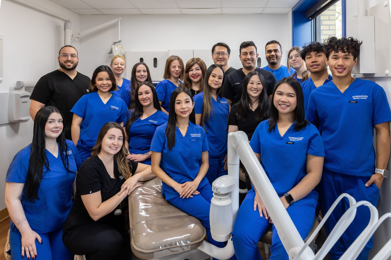 The Inglewood team gathered in the clinic